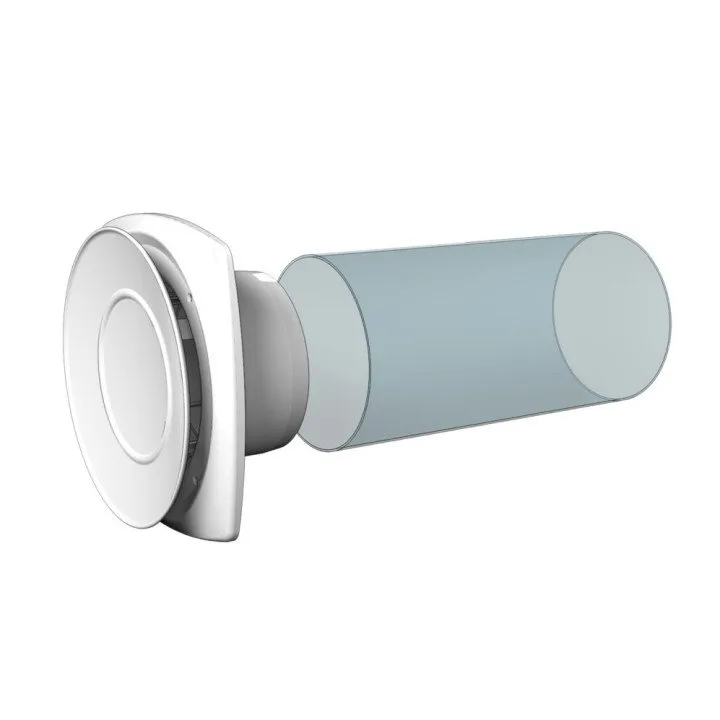 Adjustable inlet-and-exhaust anemostat with flange D125