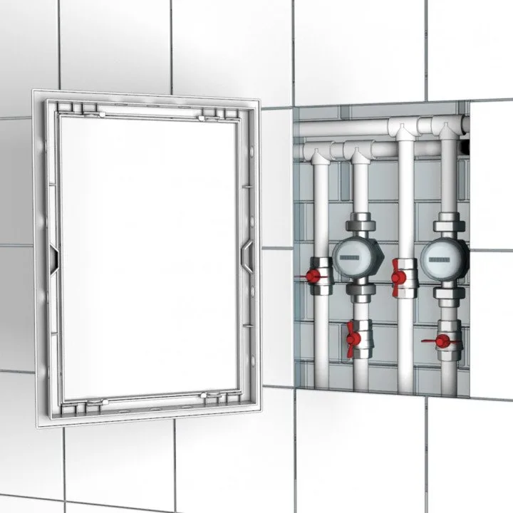 Push revision hatching door 218x218 with flange 196x196