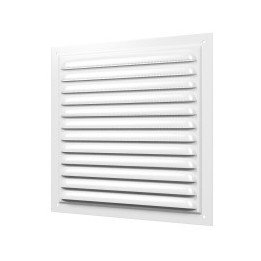 Metal grille with screen and polymeric enamel, 250x250 steel, shown as the first gallery image