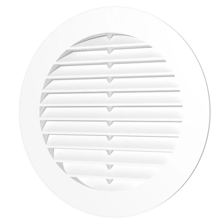 Exhaust round grill with plastic screen D200 and flange D160