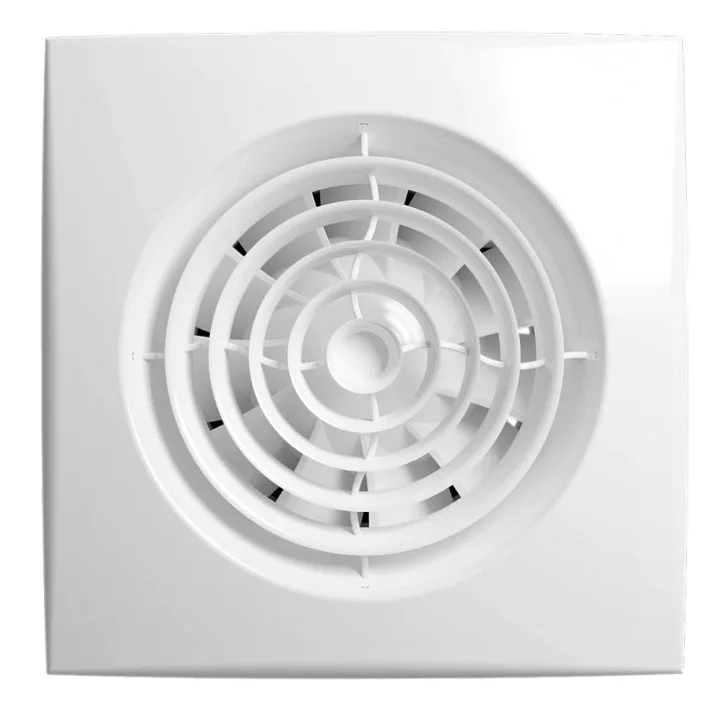 Csendes fürdőszobai ventilátor visszacsapó szeleppel, 125 mm-es átmérővel, AURA 5C