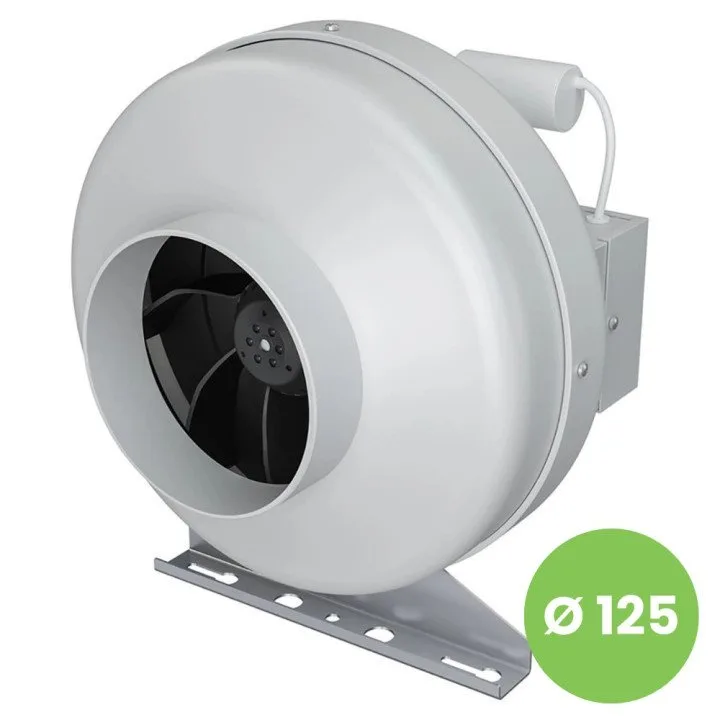CYCLONE-EBM 125, Plastový odstredivý kanálový ventilátor na prívod a odvod vzduchu BB D125