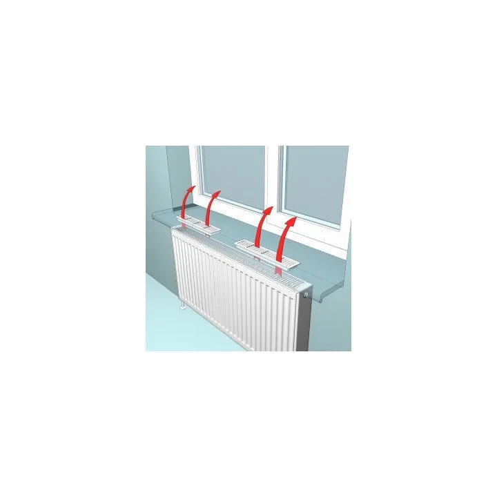 Odnímateľná ventilačná mriežka 450x131, balenie 2 kusy