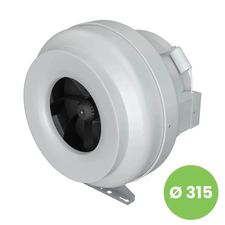 Centrifugal duct inlet-and-exhaust plastic fan BB D315