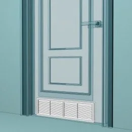 Odnímateľná ventilačná mriežka 450x131 v béžovej, balenie 2 kusy