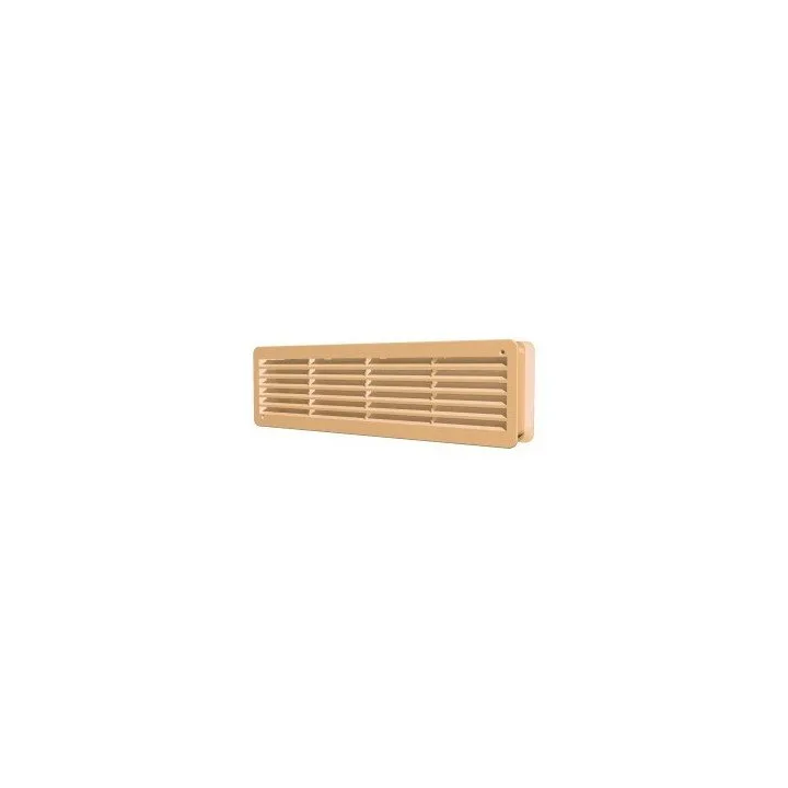 Druhá z dvoch odnímateľných ventilačných mriežok 450×131 v béžovej farbe, balenie 2 kusy