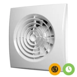 Koupelnový ventilátor s časovačem a vratnou klapkou D100 - Akvavent