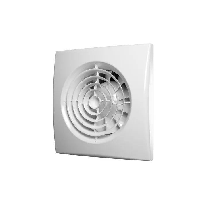 Csendes fürdőszobai ventilátor páratartalom- és időzítőszenzorral, 100 mm átmérővel