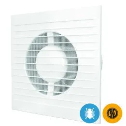 A legkedvezőbb fürdőszobai ventilátor visszacsapó szeleppel és légyhálóval fi 100 mm