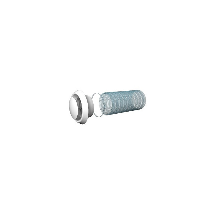 Adjustable inlet and exhaust anemostat with flange D100, image 3 of 5 in the gallery