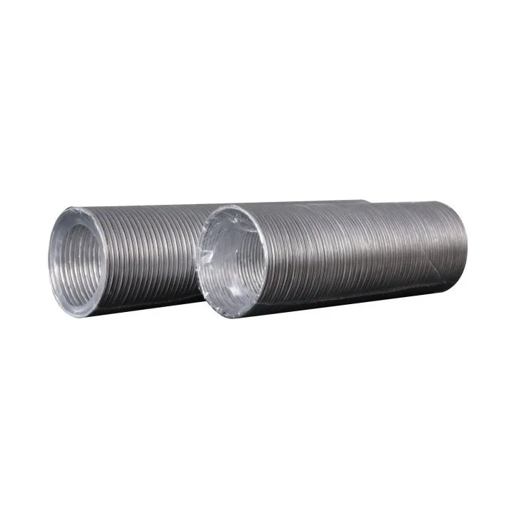 10VA ULTRA, alumínium flexibilis hullámos légcsatorna, D max 3,1 m, átmérő 100 mm