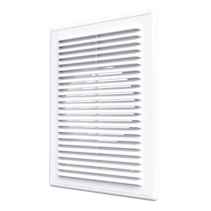 Ventilačná mriežka obdĺžniková 183x253 s prírubou D125 - Akvavent