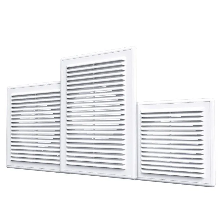 Ventilačná mriežka obdĺžniková 183x253 s prírubou D125 - Akvavent