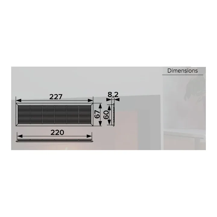 Odtahový ventilátor odnímateľný 227x67 2307DP za výhodnú cenu - Akvavent