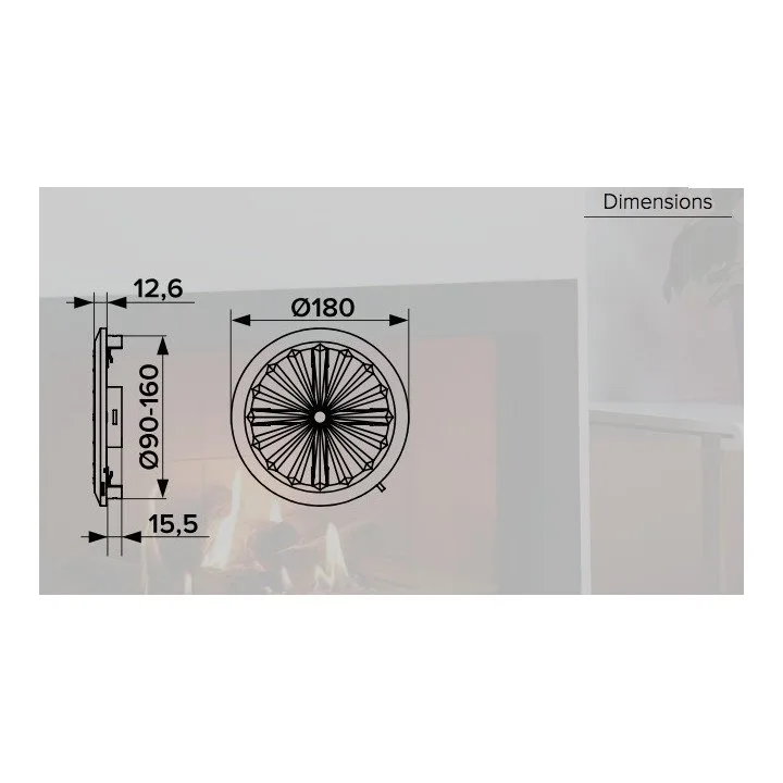 For supply and exhaust air systems, air conditioning systems and air heaters with adjustable flange