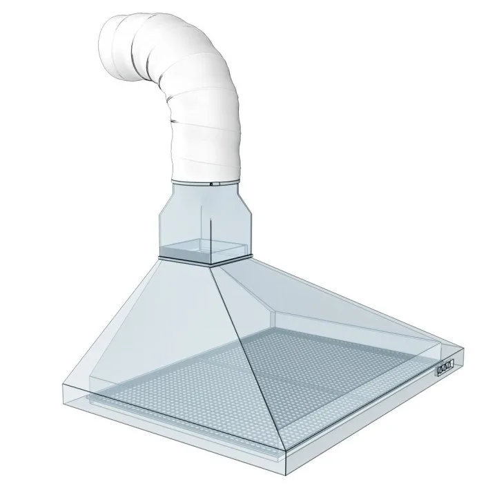 12,5PF3, Flexibilní PVC vzduchový kanál D 3m průměr 125