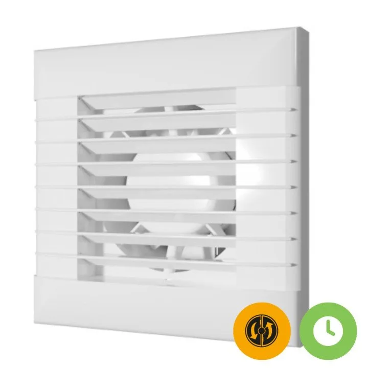 Quiet bathroom fan Euro 4A with 100 mm automatic shutter, affordable
