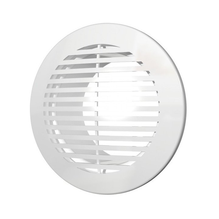 Kulatá ventilační mřížka D145 s přírubou D100, pohled na druhou fotografii v galerii
