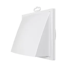 Vetracia mriežka s klapkou 150x150 a s prírubou D125 - Akvavent