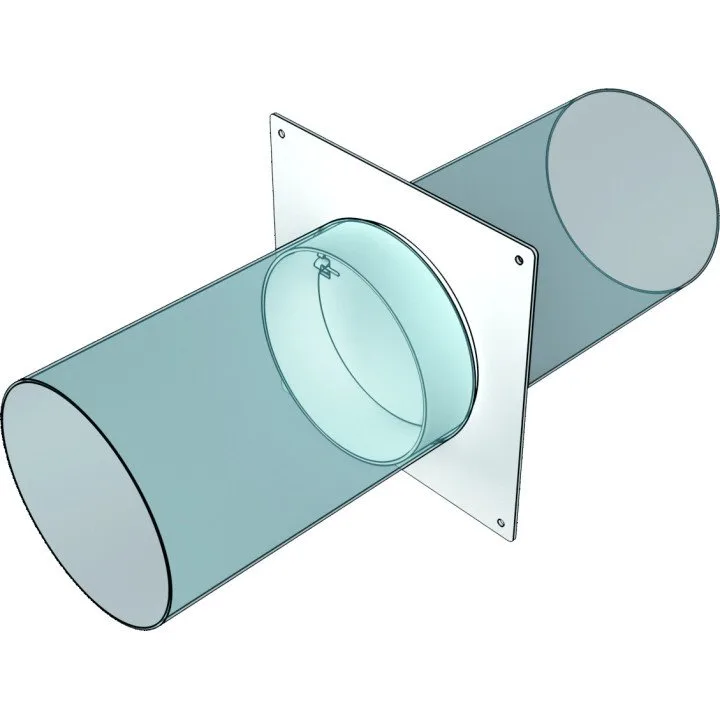 Round duct connector with damper D100 SKNPO at an affordable price - Akvavent