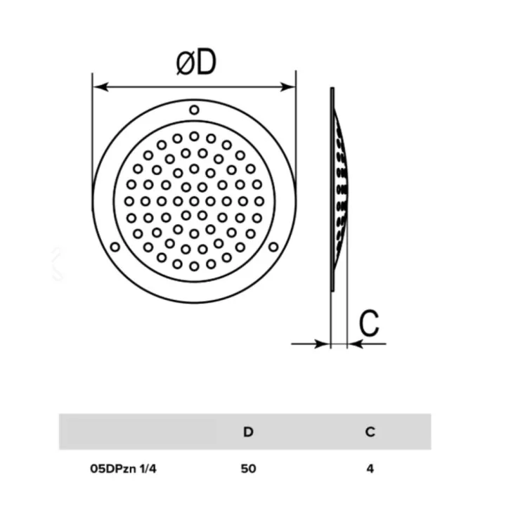 Round ventilation grille galvanized steel at an affordable price - Akvavent