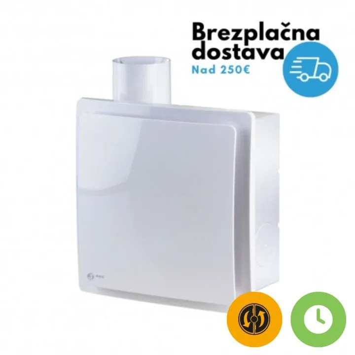 Quiet Radial Fan with Timer and Switch SIKU VNV 1B KV TR for Ventilation Systems