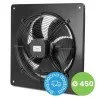 Magas teljesítményű falra szerelhető ipari axiális ventilátor 450 mm aRok