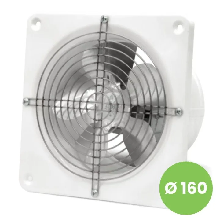 Průmyslový stěnový ventilátor fi 160 pro menší užitné prostory