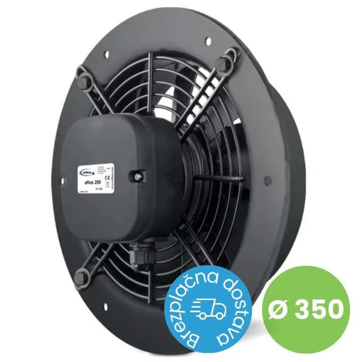 Průmyslový ventilátor pro odvětrávání 350 mm, aRos 350