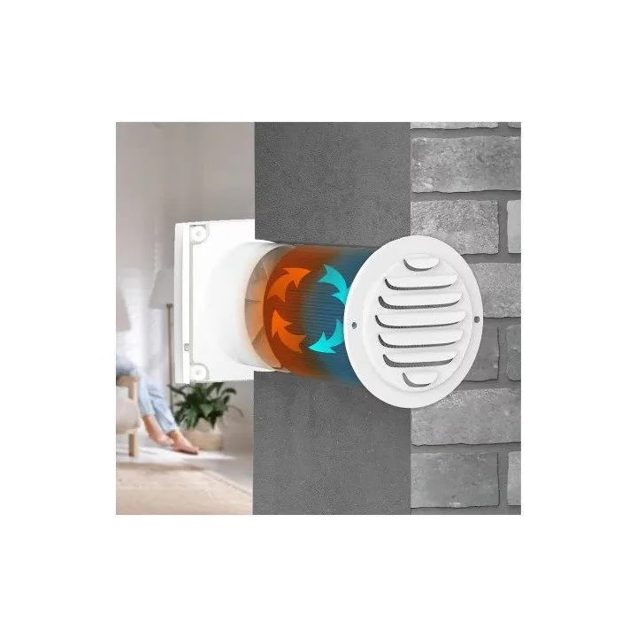 Simple heat recovery fi 100 for bathrooms with up to 90% efficiency