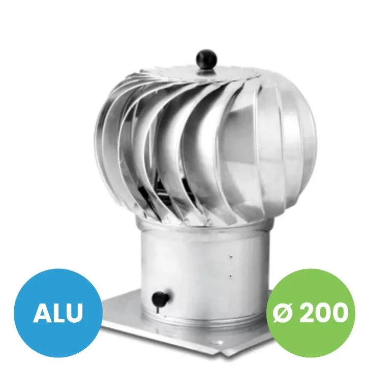 Forgó kéményfedél fi 200 alumínium | Kéményfedél