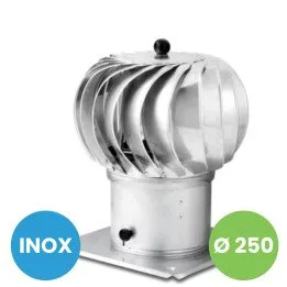 Otáčivý komínový klobouk fi 250 inox | Klobouk na komín