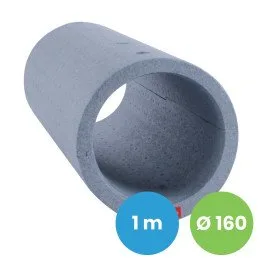 Antivibrační a izolovaná stěnová trubka pro rekuperator Ø160 mm (sklon 3°)