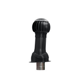 RRTV+S 160 Black – strešná ventilačná sada