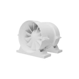 PRO 5, Kanálový axiální ventilátor pro přívod a odvod vzduchu s montážní sadou BB D125