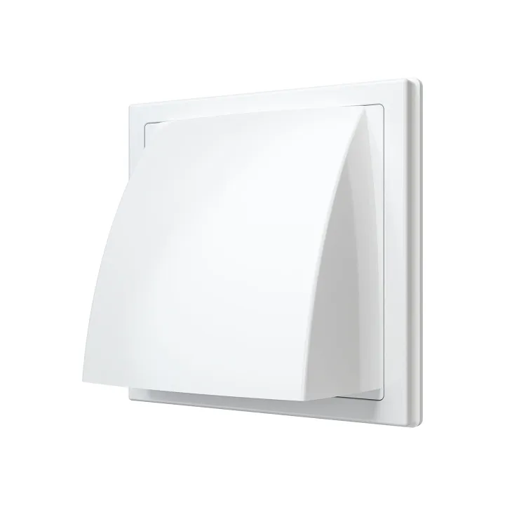 Vetracia mriežka s klapkou 150x150 a s prírubou D100 - Akvavent