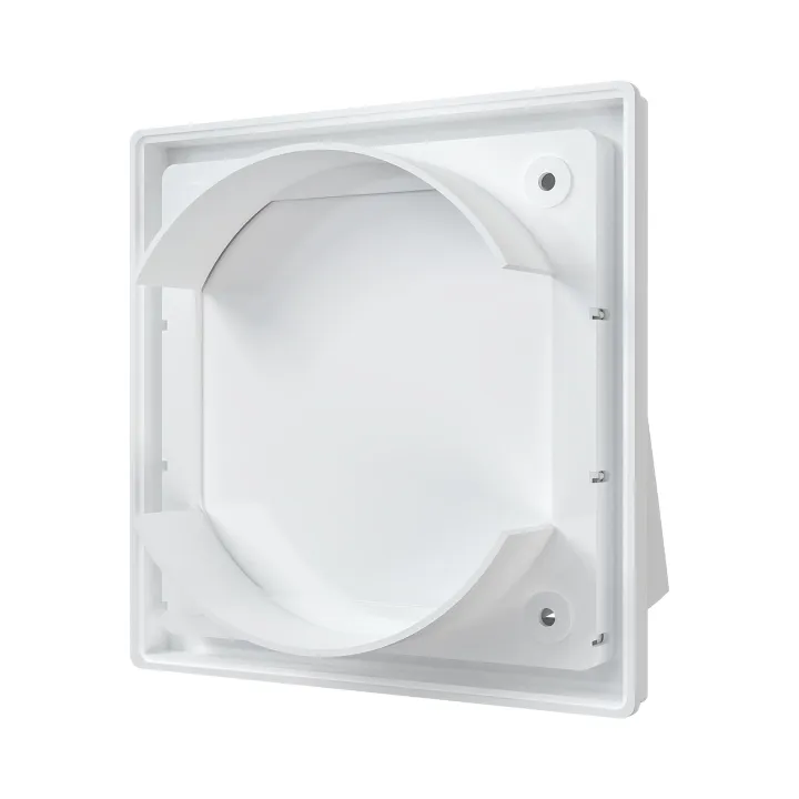 Vetracia mriežka s klapkou 150x150 a s prírubou D125 - Akvavent