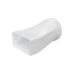 612SP10KP, Excentrikus összekötő a 60x120 mm-es téglalap alakú csatorna és a D100 mm-es kerek csatorna között