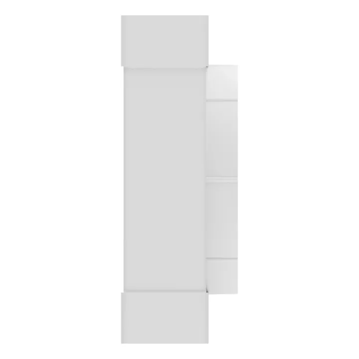 T-joint between rectangular ducts 60x204 and flanged air distributor D160