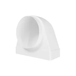 90° idom a 220x90mm-es téglalapcsatorna és D150 mm-es cső között