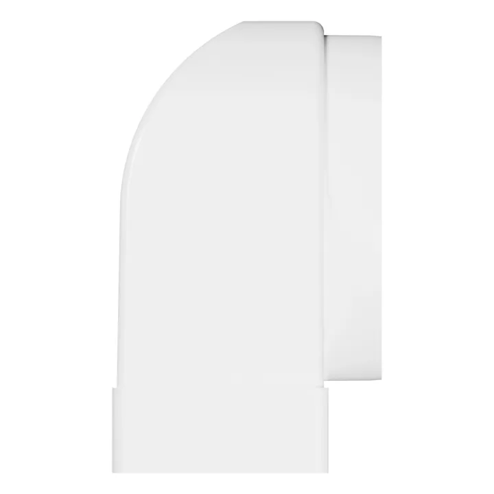 90° spojka medzi obdĺžnikovým kanálom 220x90mm a D150 mm rúrou