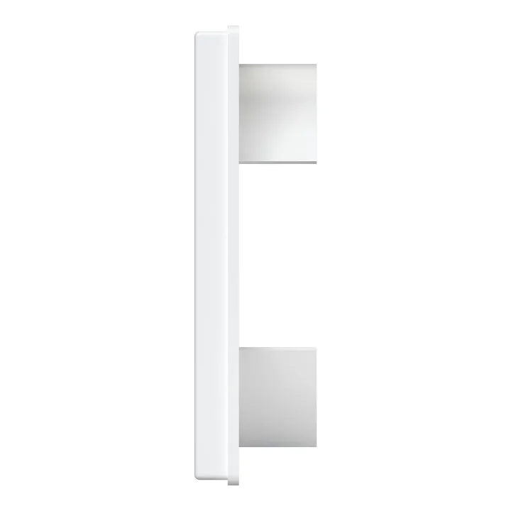 1515K12,5F, Výfuková mriežka s gravitačnými klapkami 150x150 a prírubou D125 (ASA-plastika)