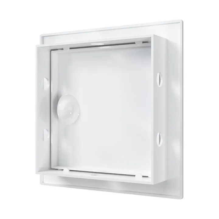 Revision hatching door with handle 122x122 and flange 98x98
