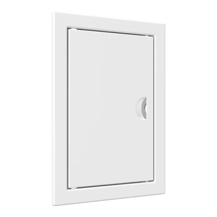 Revision hatching door with handle 122x122 and flange 98x98