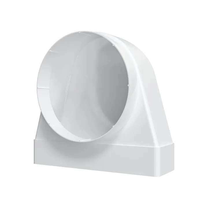 90° connector between rectangular duct 60x204 and round duct D160