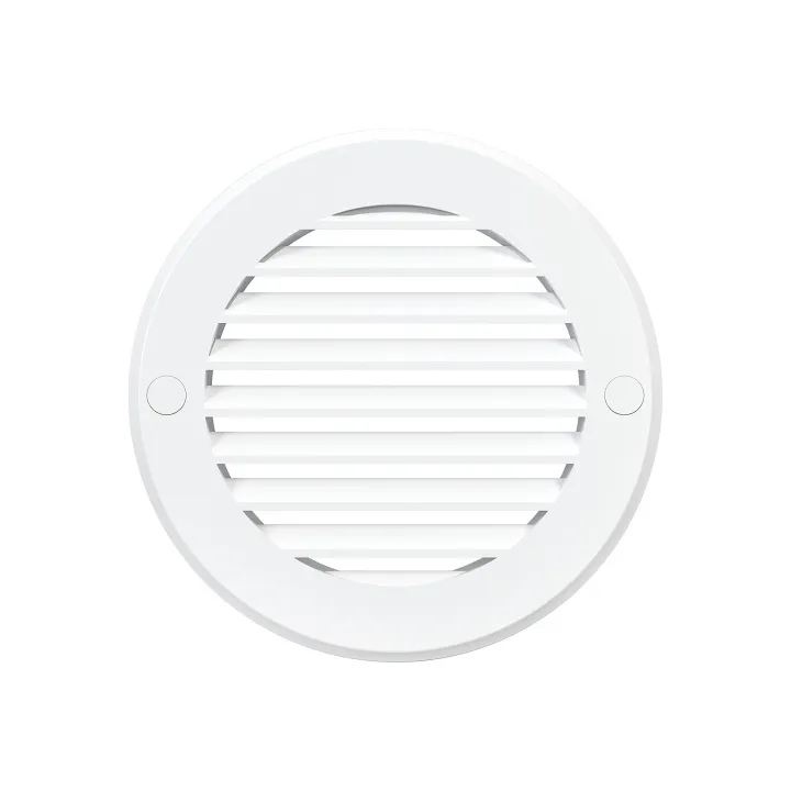 Outside round grill D130 with flange D100, ASA plastic