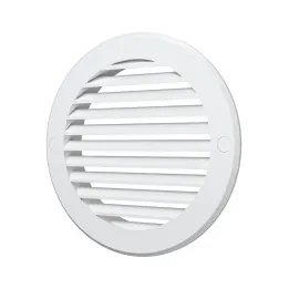 Outside round grill D150 with flange D125, ASA plastic