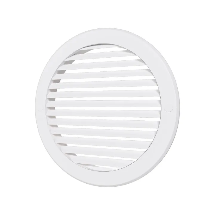 Outside round grill D200 with flange D160, ASA plastic