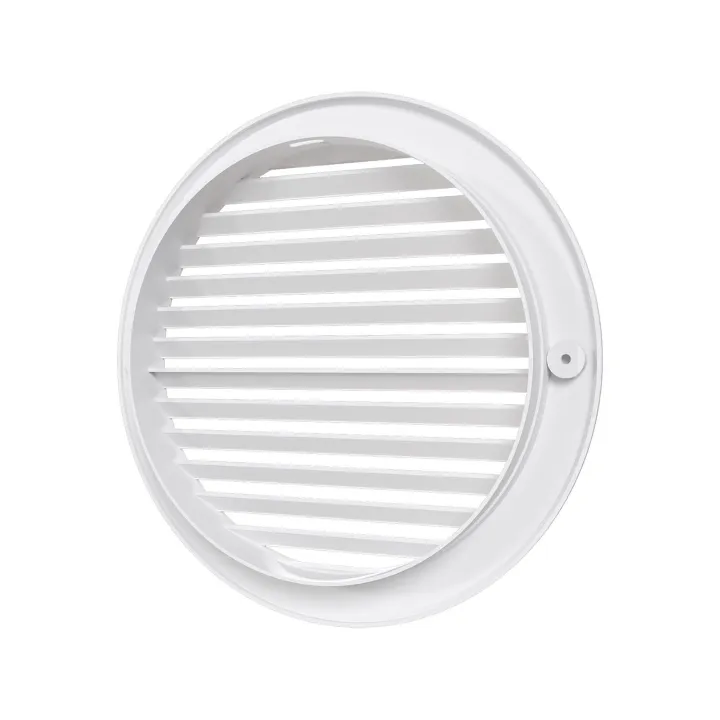 Outside round grill D200 with flange D160, ASA plastic