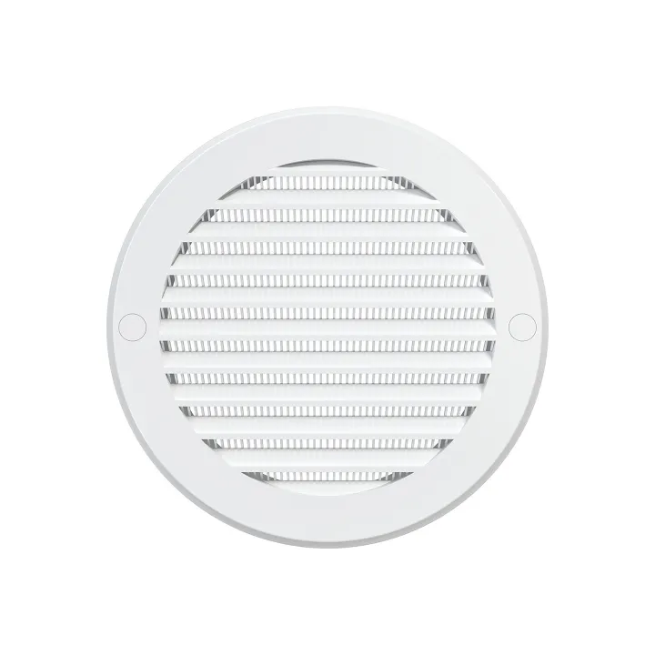 Exhaust round grill with plastic screen D200 and flange D160